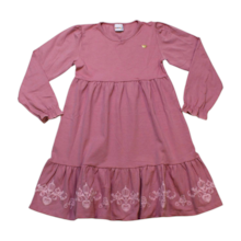 Vestido Manga Longa com Estampa na Barra 11675 - Kaiani 