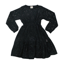 Vestido Manga Longa com Strass 3201- Le Petit 