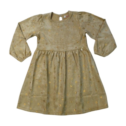 Vestido Manga Longa em Cotelê 9773 - Time kids
