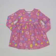 Vestido Manga Longa Estampa Flores 60206 - Alenice