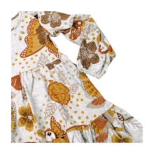 Vestido Manga Longa Estampa Passáros 6000211 - Nanai