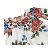 Vestido Manga Longa Estampado Flores 2001463- Milon