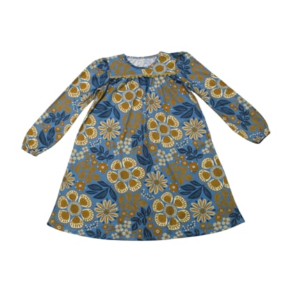 Vestido Manga Longa Estampado Pompom  6000413 - Nanai