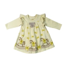 Vestido Manga Longa Laços e Cavalos Colan  2001412- Milon