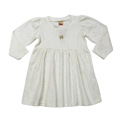 Vestido Manga Longa Plush Glitter 9602 - Livy