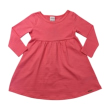 Vestido Manga Longa Poá Liso 00555 - Alakazoo