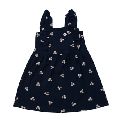 Vestido Maquinetado Estampado 26905 - Brandili  