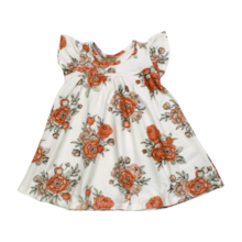 Vestido Meia Manga Estampa Rosas 15333 - Milon