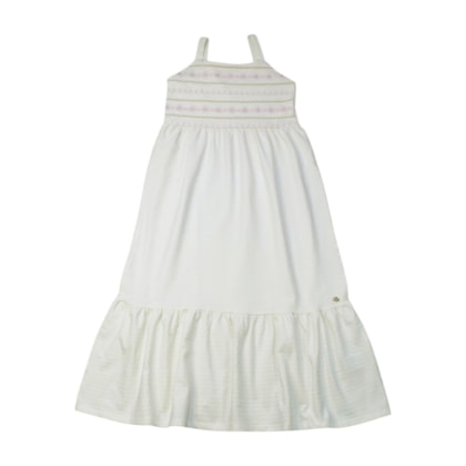 Vestido Midi Bordado Flores 12002 - Tiny Joy