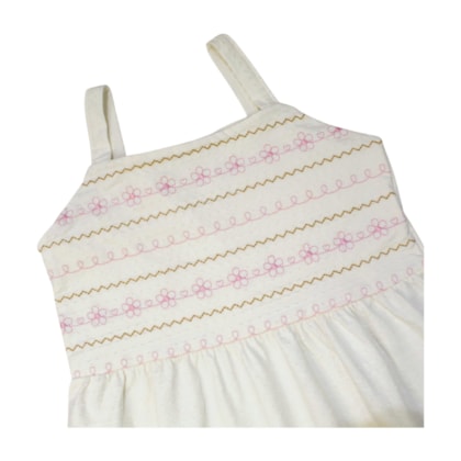 Vestido Midi Bordado Flores 12002 - Tiny Joy