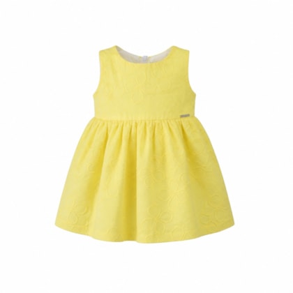 Vestido Tecido Bordado com Laço 425612 - Vrasalon