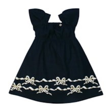 Vestido Tecido com Elástico Estampa Laço 04610 - Dila 