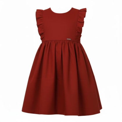 Vestido Tecido Liso 425621 - Vrasalon