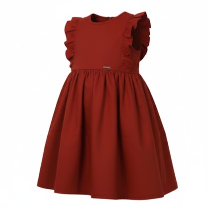 Vestido Tecido Liso 425621 - Vrasalon