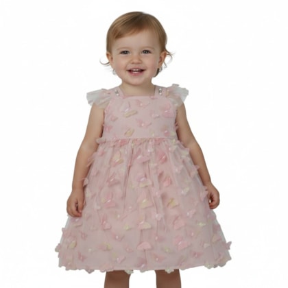 Vestido Tule Borboletas 2274 - Carol e Dani