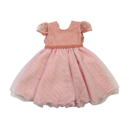 Vestido Tule Bordado 3344 - Nelu