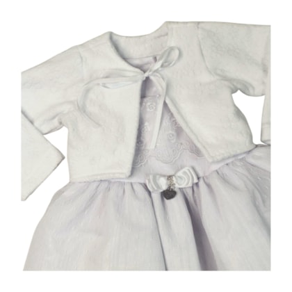 Vestido Tule Pipoca com Bolero 2 Peças  2419 - Mini Miss